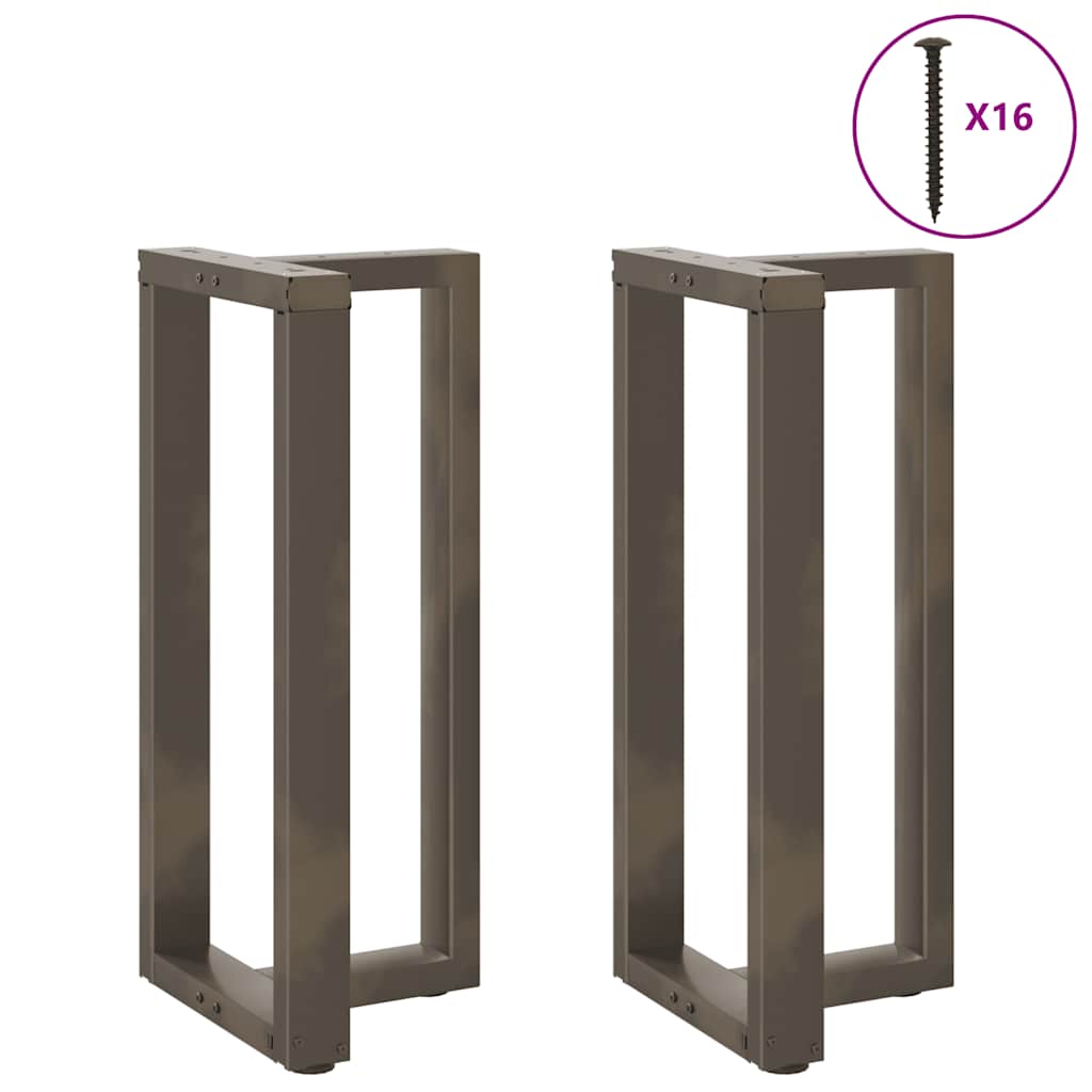 Barbordben T-formet 2 stk svart 50x35x(90-91) cm stål