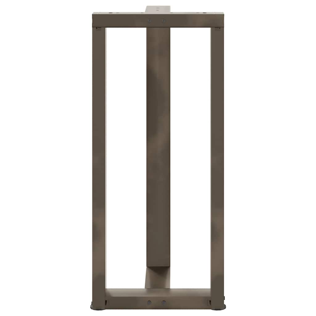 Barbordben T-formet 2 stk svart 50x35x(90-91) cm stål