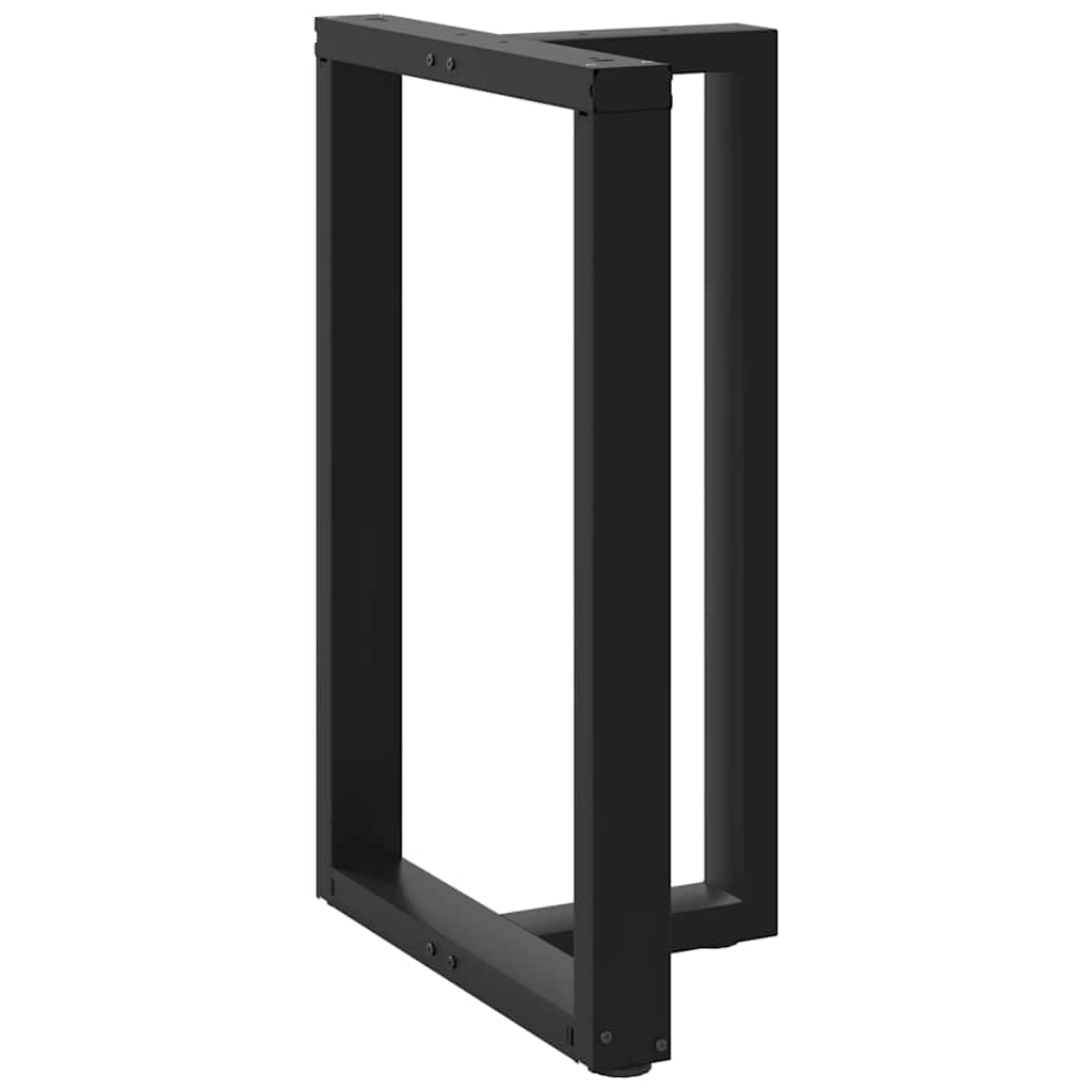 Barbordben T-formet 2 stk svart 60x35x(90-91) cm stål