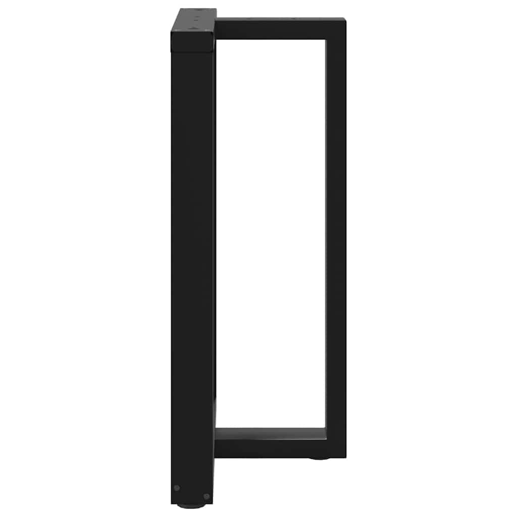 Barbordben T-formet 2 stk svart 60x35x(90-91) cm stål