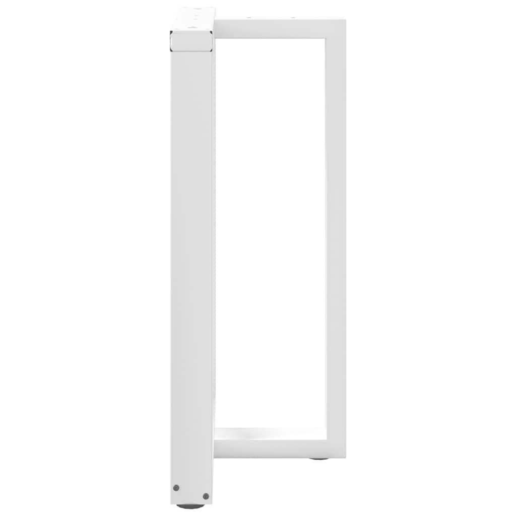 Barbordben T-formet 2 stk hvit 60x35x(90-91) cm stål