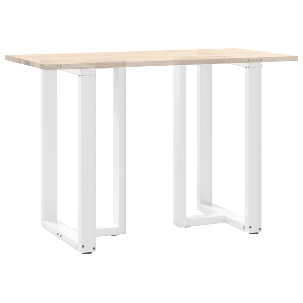 Barbordben T-formet 2 stk hvit 60x35x(90-91) cm stål