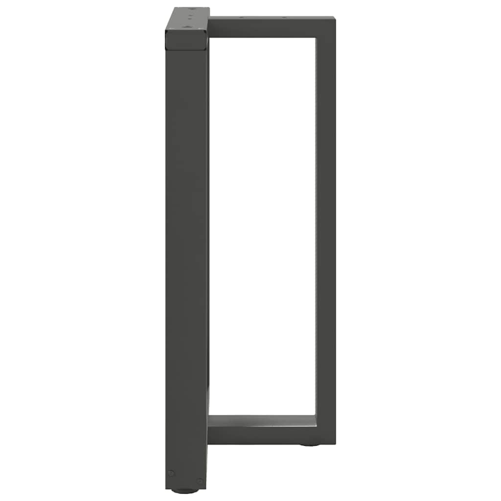 Barbordben T-formet 2 stk antrasitt 60x35x(90-91) cm stål