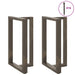 Barbordben T-formet 2 stk svart 60x35x(90-91) cm stål