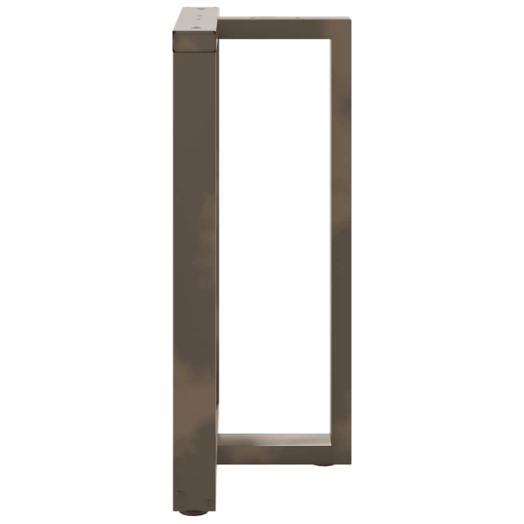 Barbordben T-formet 2 stk svart 60x35x(90-91) cm stål