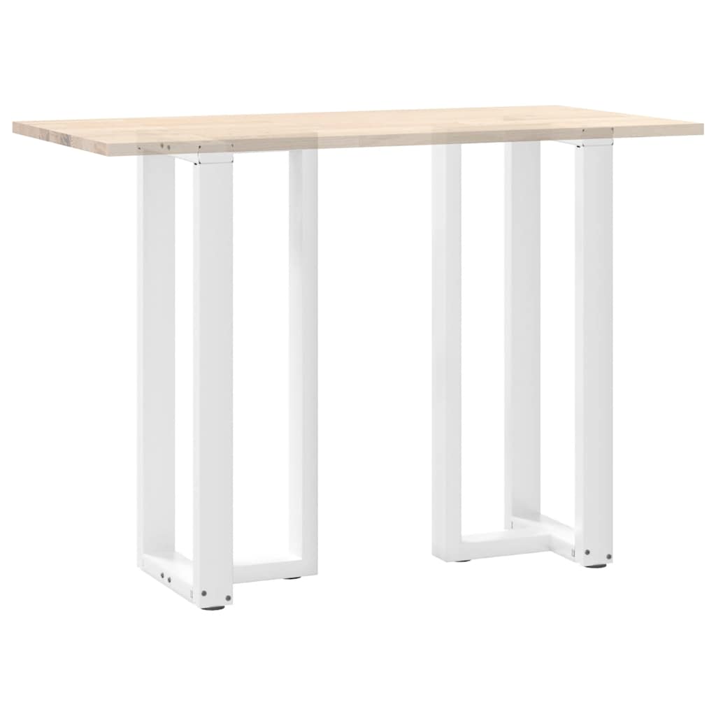 Barbordben T-formet 2 stk hvit 40x35x(100-101) cm stål