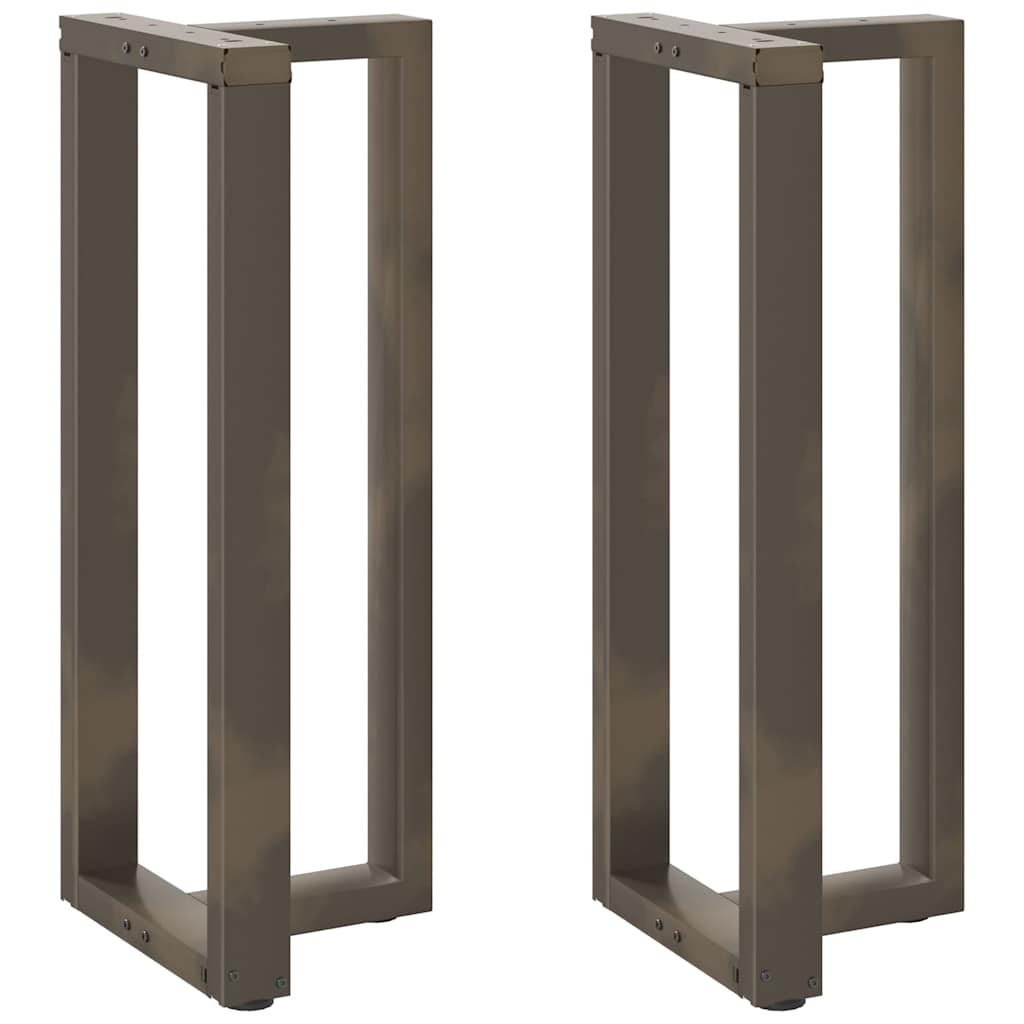 Barbordben T-formet 2 stk svart 40x35x(100-101) cm stål