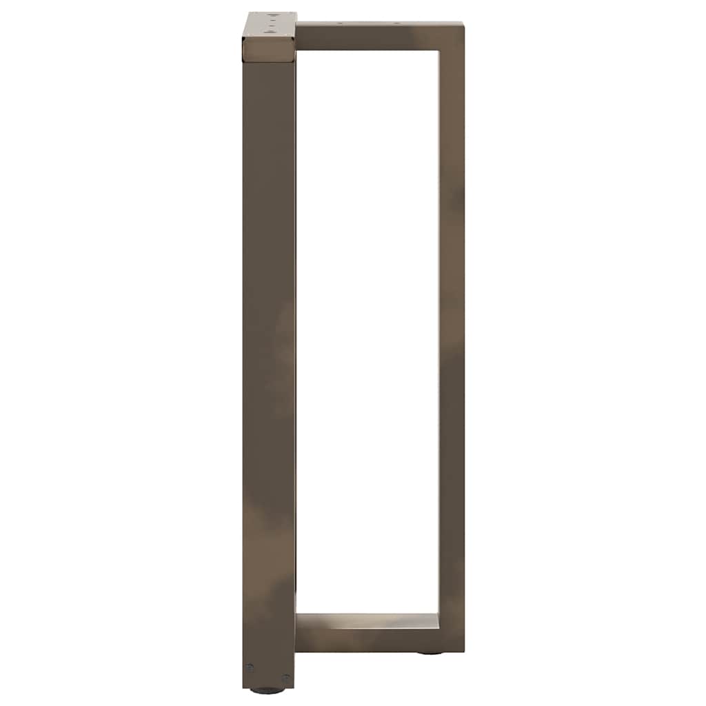 Barbordben T-formet 2 stk svart 40x35x(100-101) cm stål