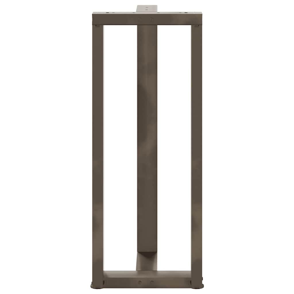 Barbordben T-formet 2 stk svart 40x35x(100-101) cm stål