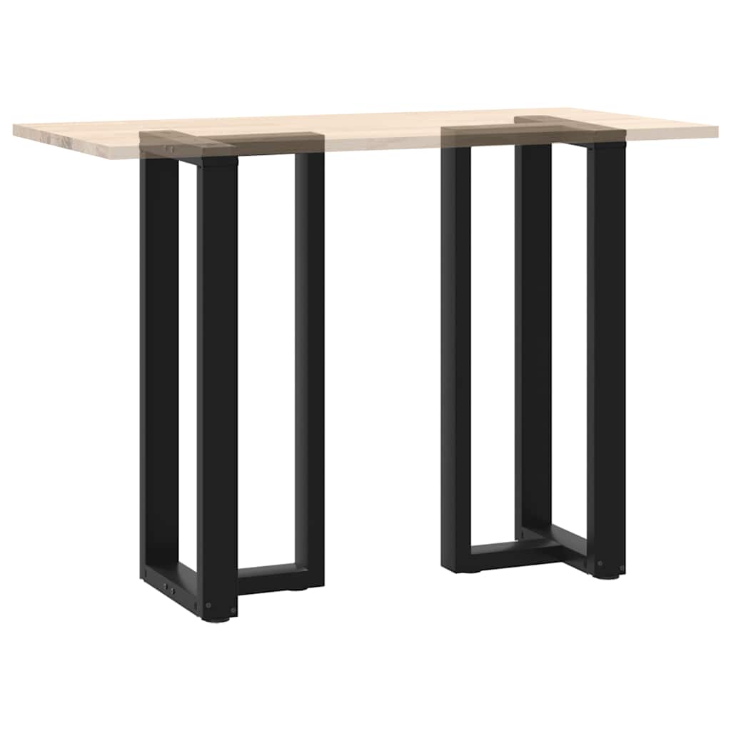 Barbordben T-formet 2 stk svart 50x35x(100-101) cm stål vidaXL