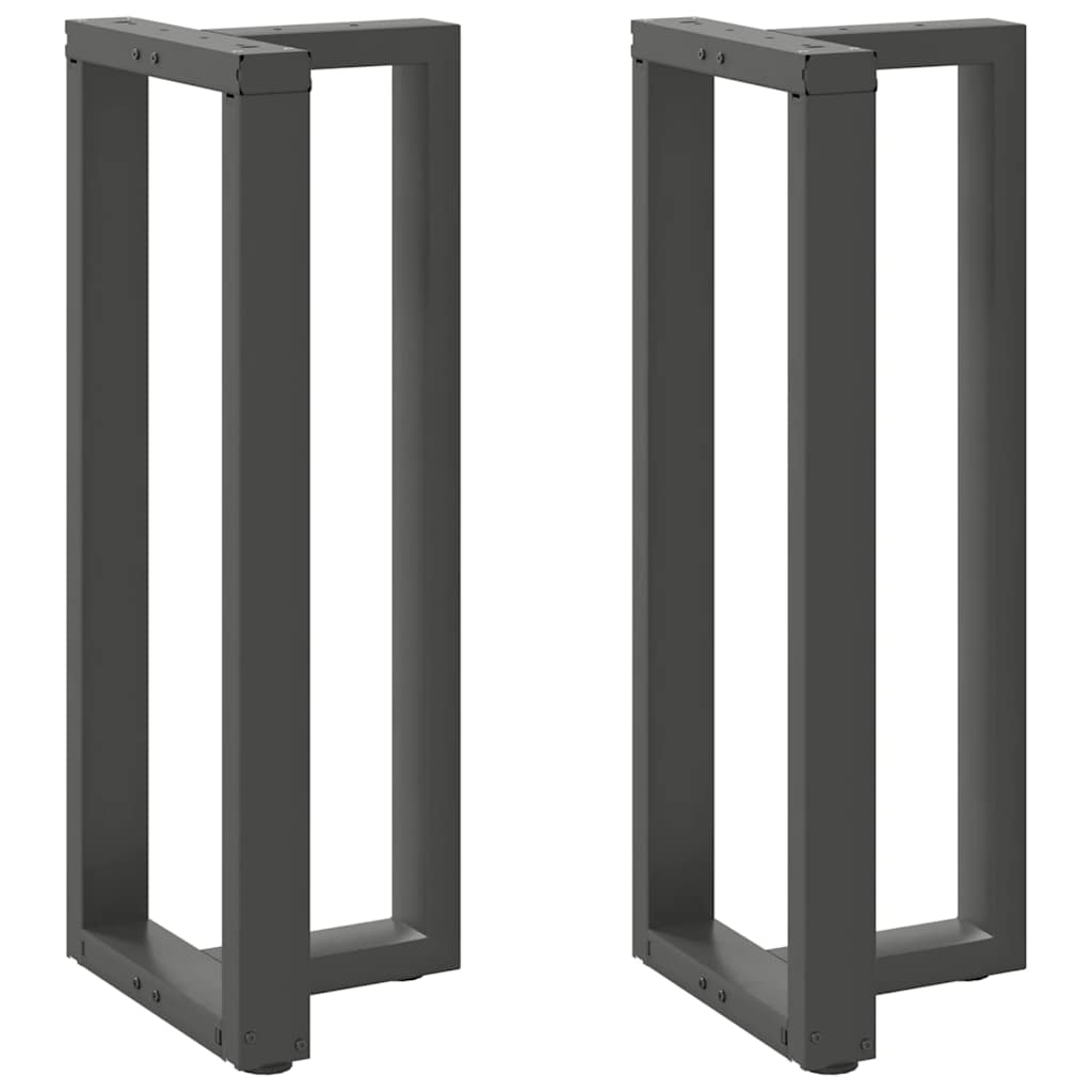 Barbordben T-formet 2 stk antrasitt 50x35x(100-101) cm stål