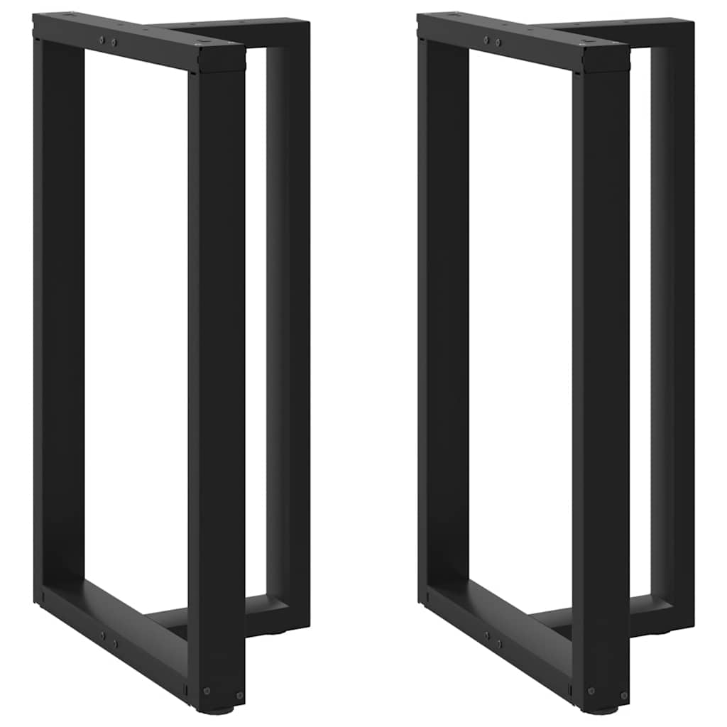 Barbordben T-formet 2 stk svart 60x35x(100-101) cm stål