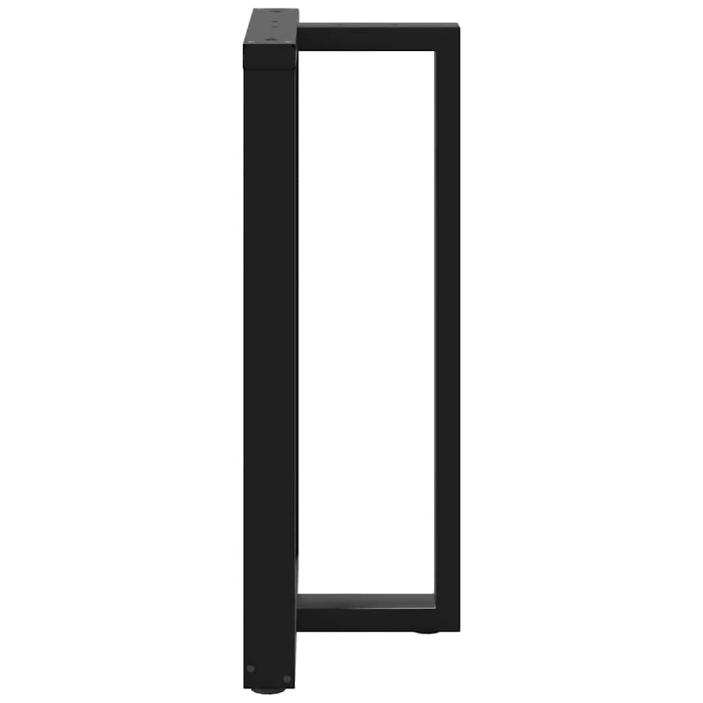 Barbordben T-formet 2 stk svart 60x35x(100-101) cm stål