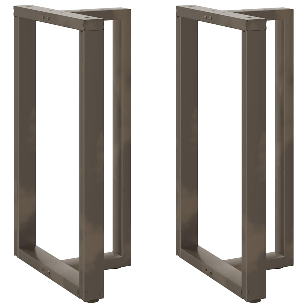 Barbordben T-formet 2 stk svart 60x35x(100-101) cm stål
