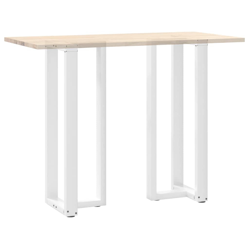 Barbordben T-formet 2 stk hvit 40x35x(110-111) cm stål