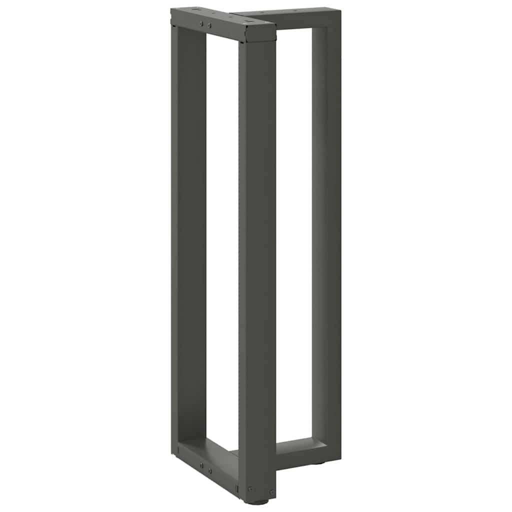 Barbordben T-formet 2 stk antrasitt 40x35x(110-111) cm stål