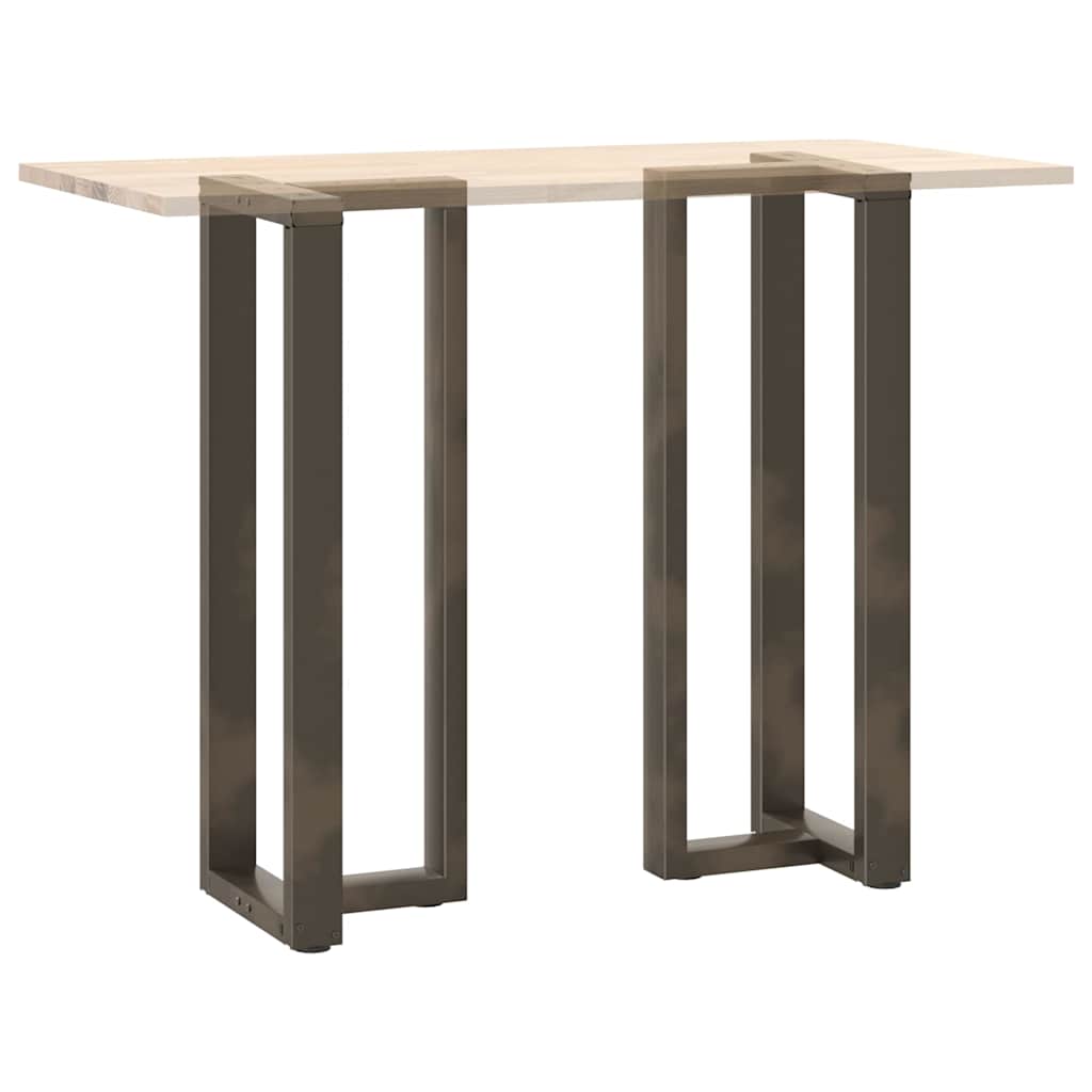 Barbordben T-formet 2 stk svart 40x35x(110-111) cm stål