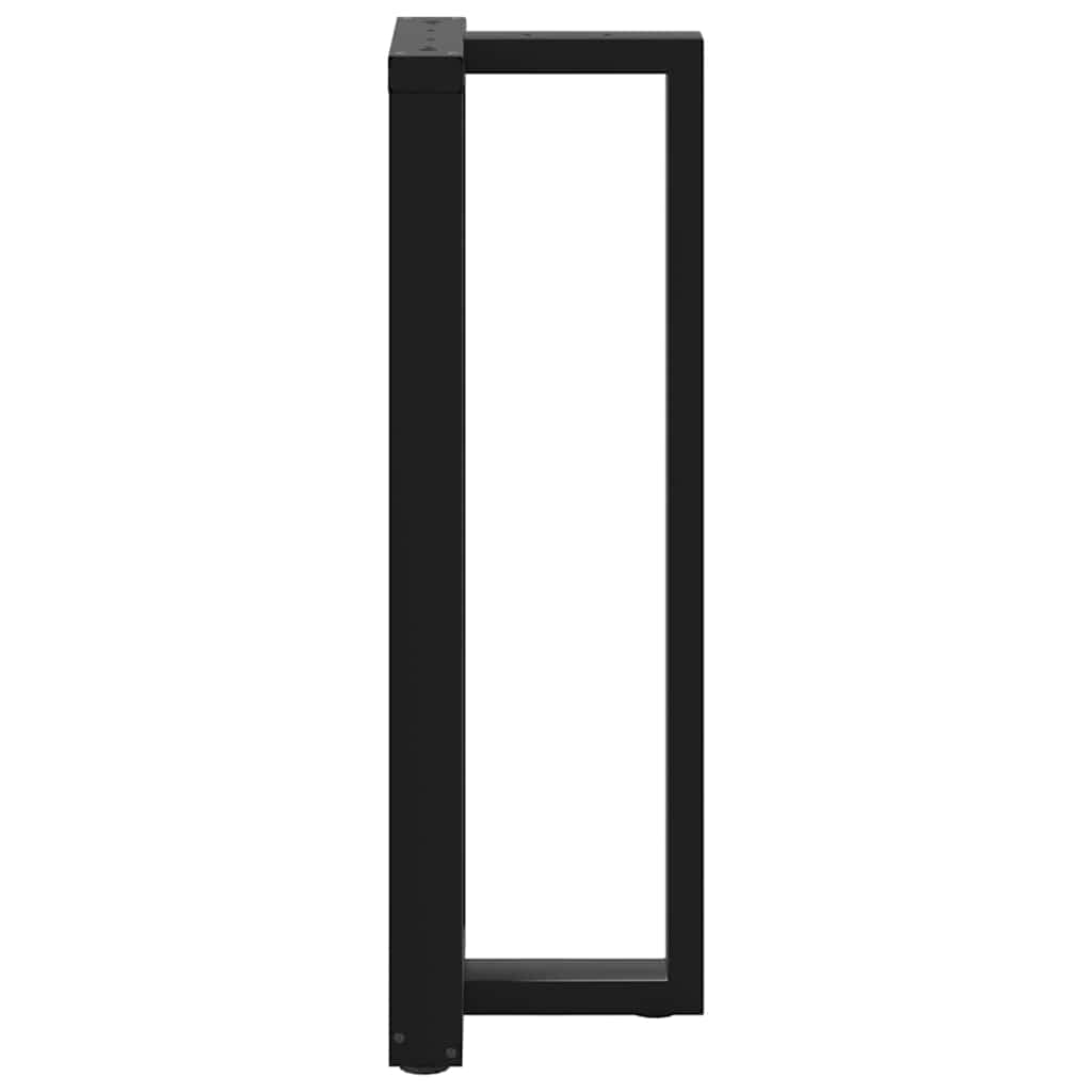 Barbordben T-formet 2 stk svart 50x35x(110-111) cm stål