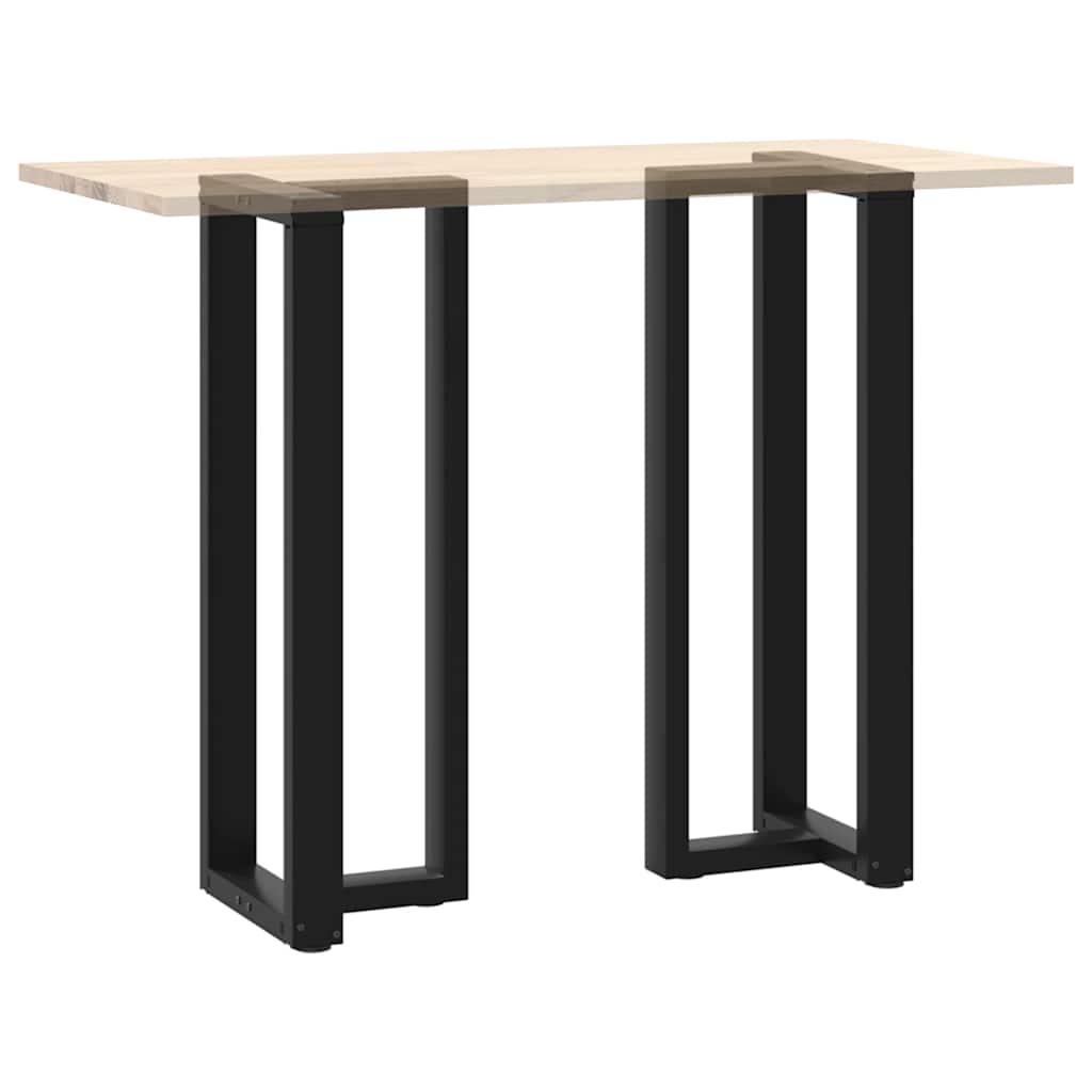 Barbordben T-formet 2 stk svart 50x35x(110-111) cm stål