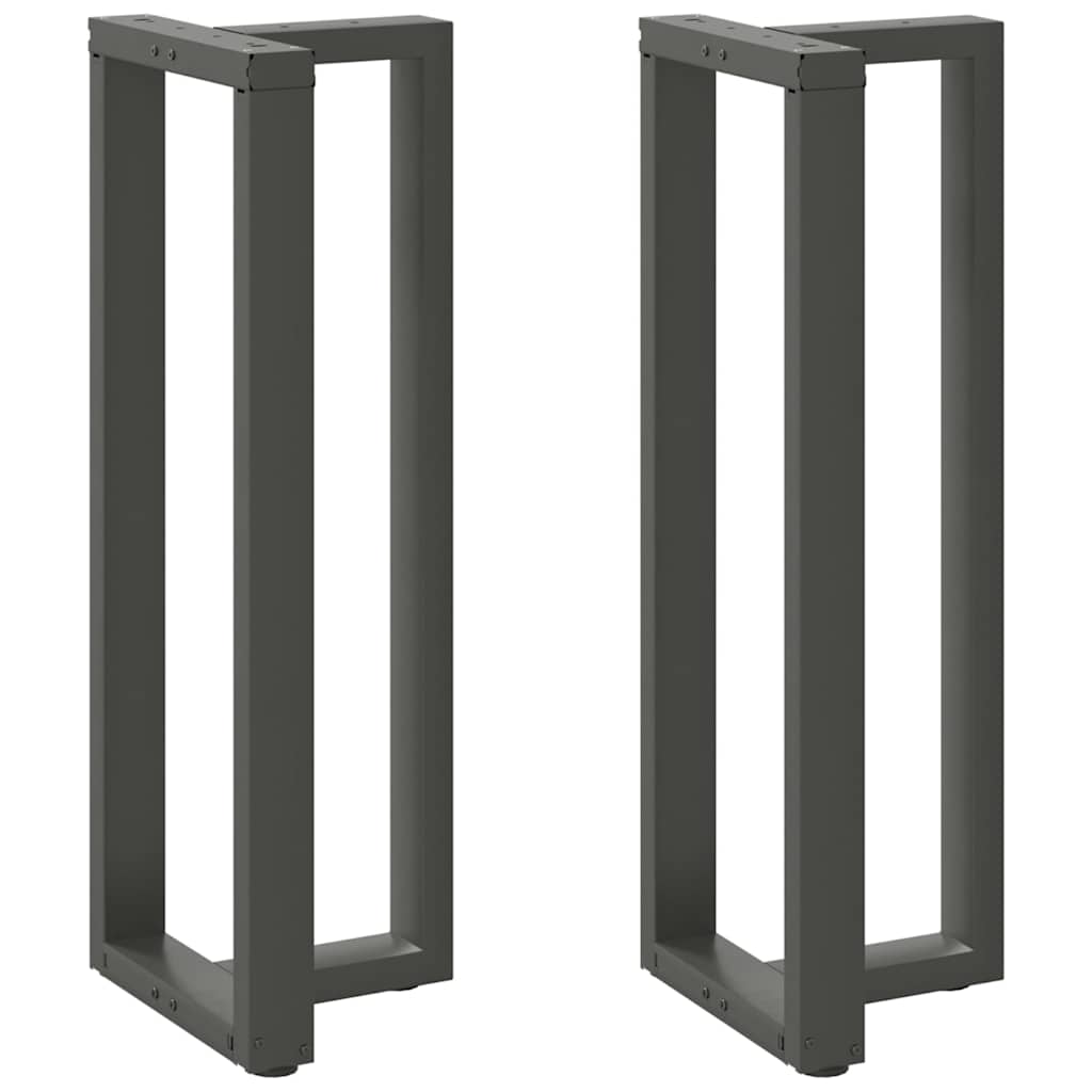 Barbordben T-formet 2 stk antrasitt 50x35x(110-111) cm stål
