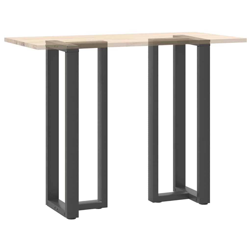 Barbordben T-formet 2 stk antrasitt 50x35x(110-111) cm stål