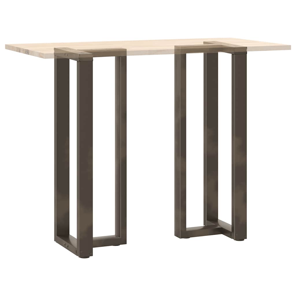 Barbordben T-formet 2 stk svart 50x35x(110-111) cm stål