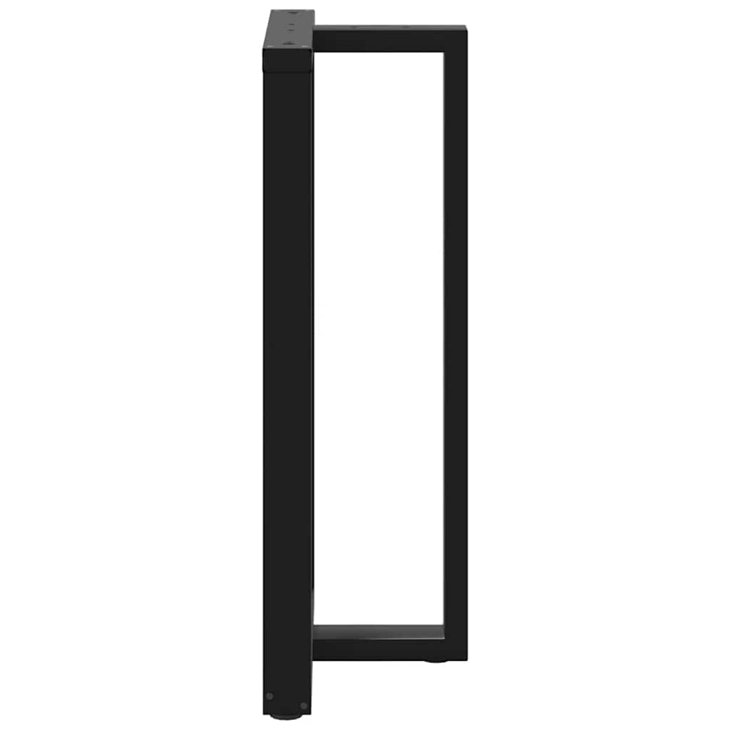 Barbordben T-formet 2 stk svart 60x35x(110-111) cm stål