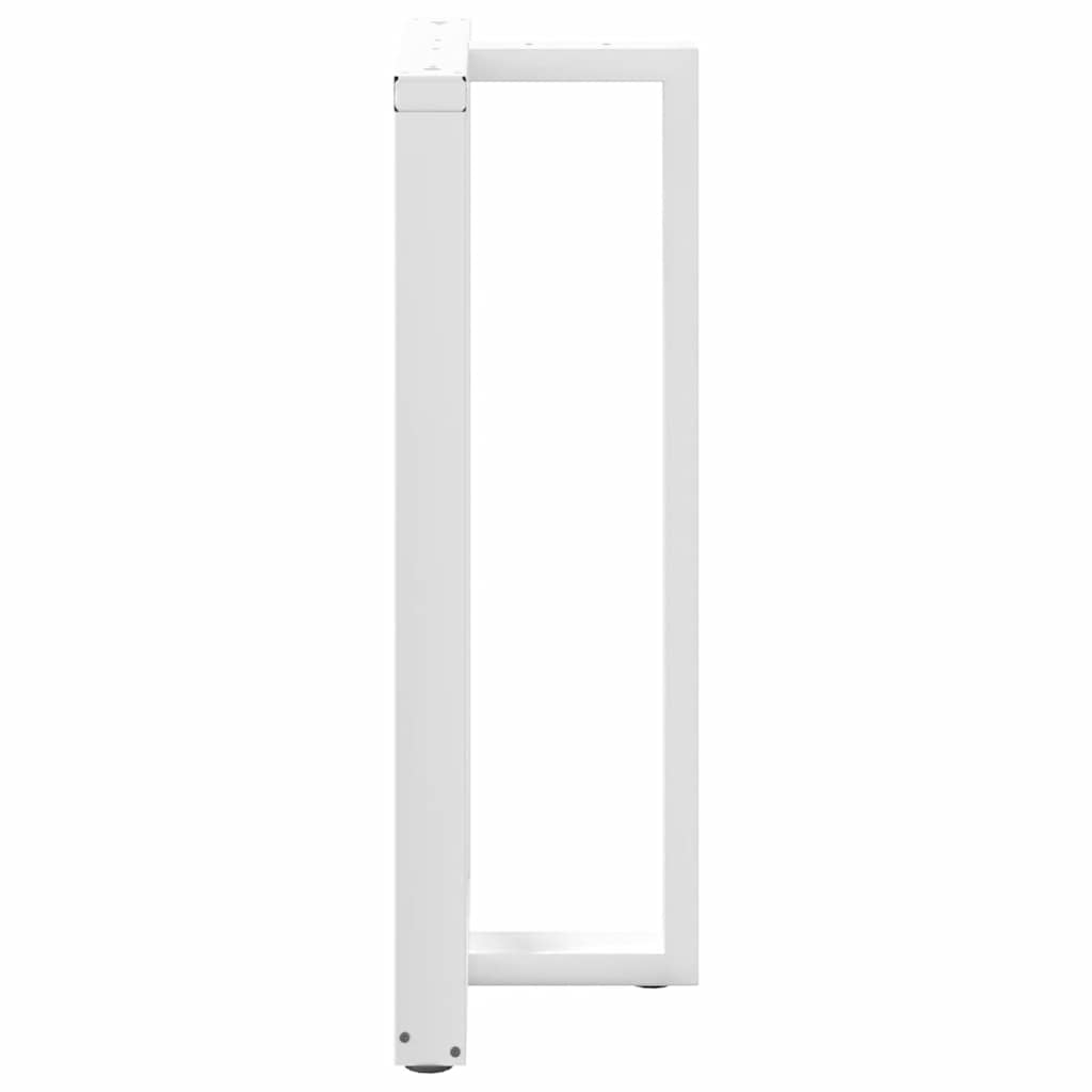 Barbordben T-formet 2 stk hvit 60x35x(110-111) cm stål