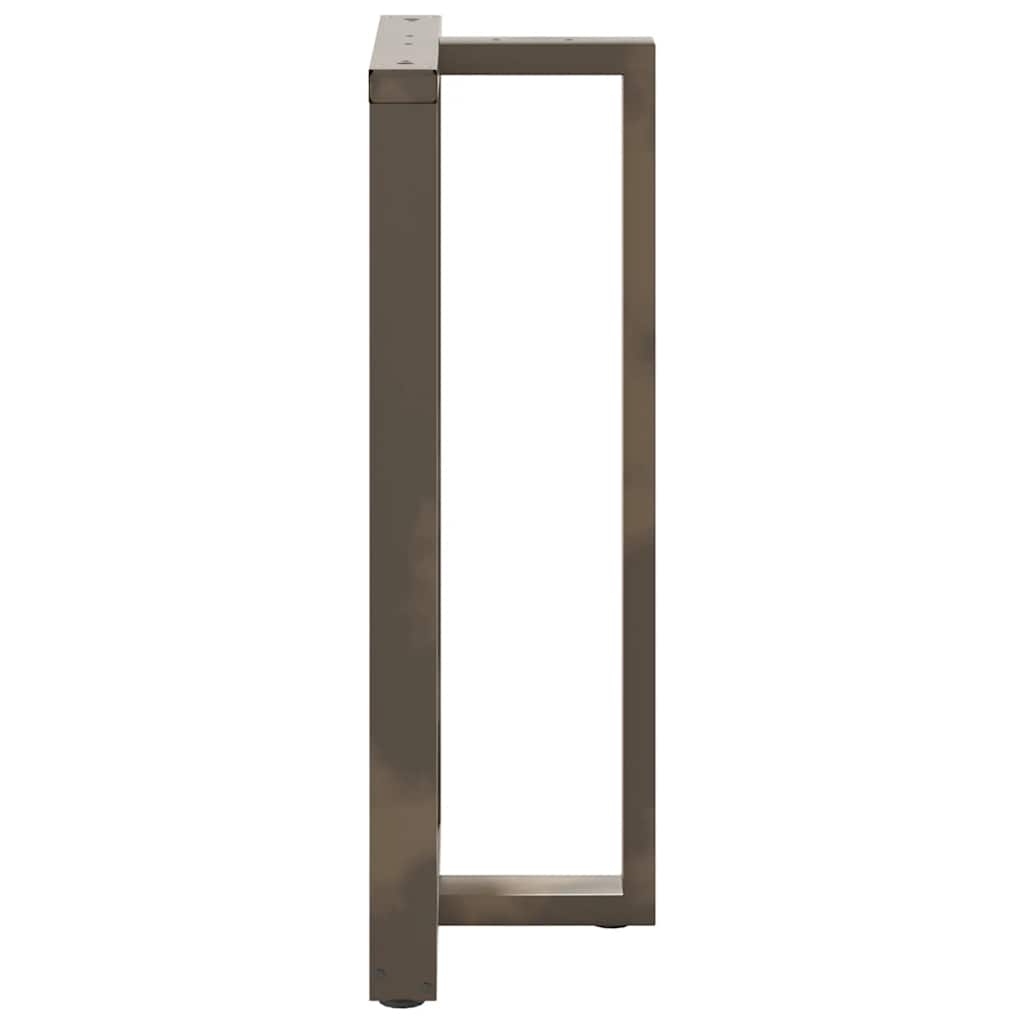 Barbordben T-formet 2 stk svart 60x35x(110-111) cm stål