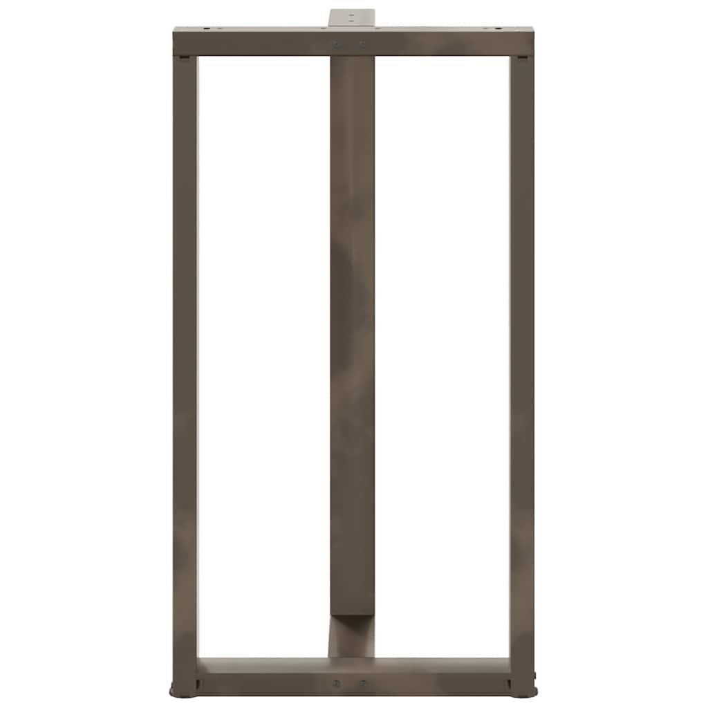 Barbordben T-formet 2 stk svart 60x35x(110-111) cm stål