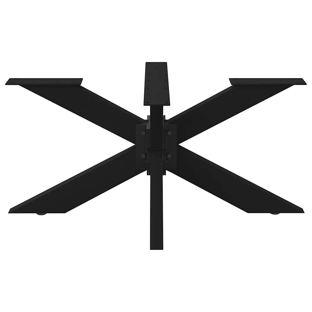 Salongbordben edderkoppformet svart 98x58x(42-43) cm stål