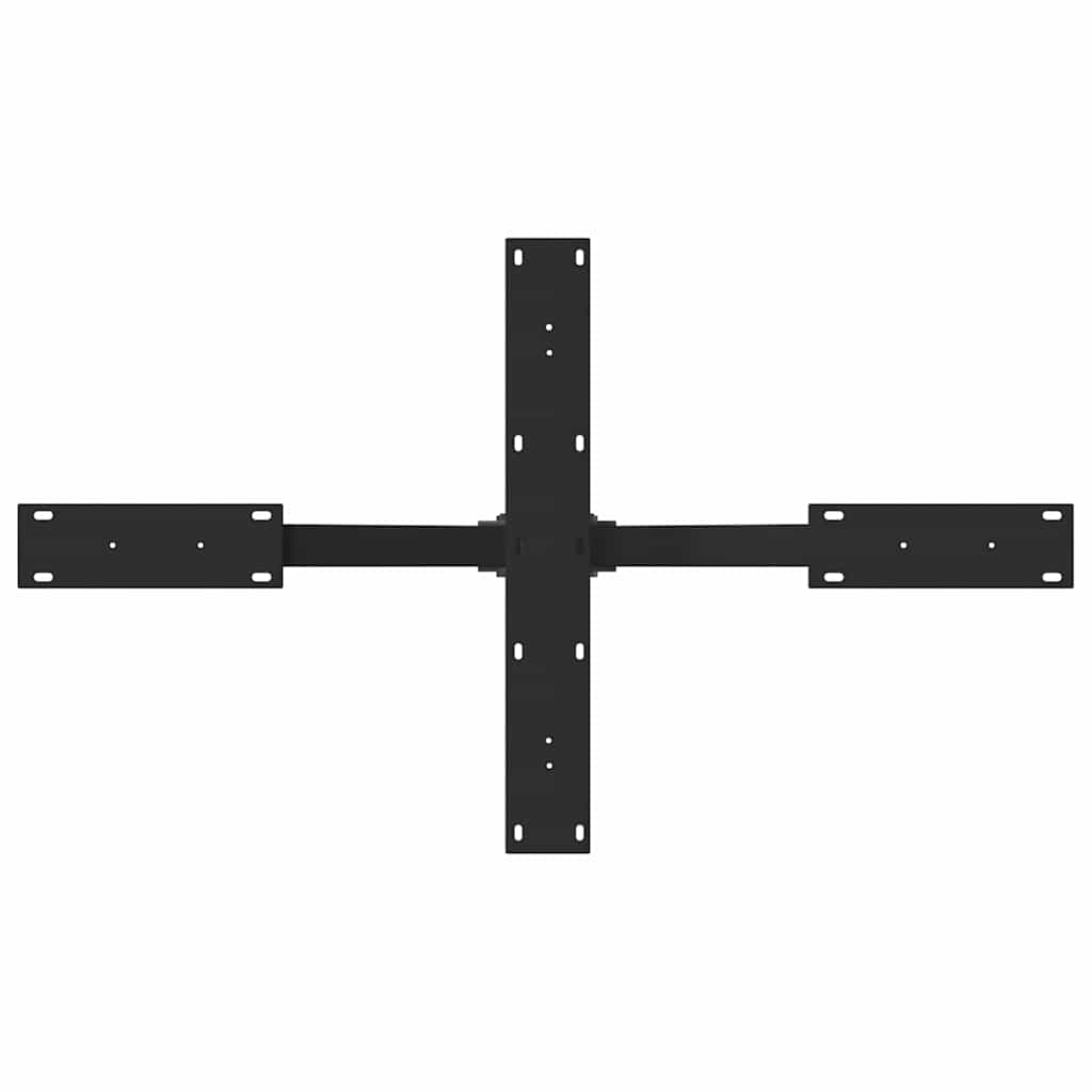 Salongbordben edderkoppformet svart 98x58x(42-43) cm stål