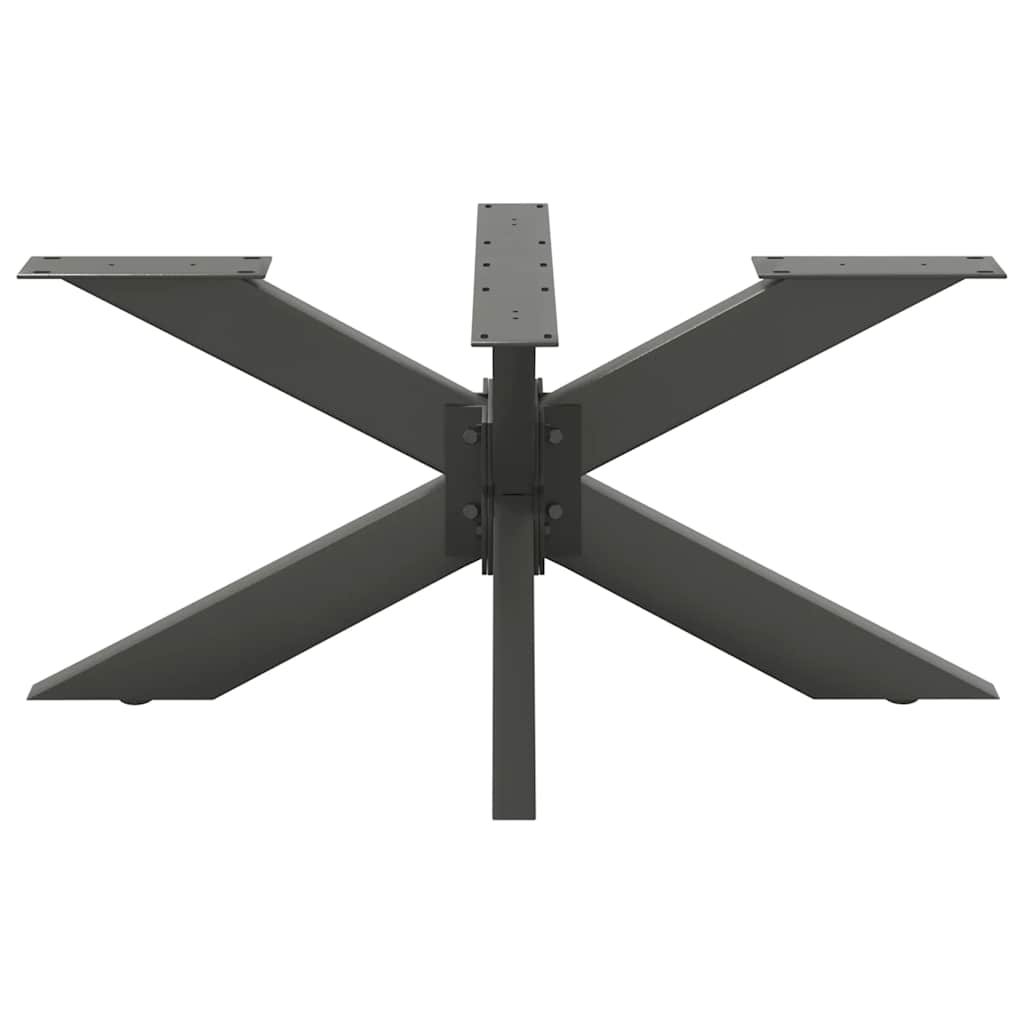 Salongbordben edderkoppformet antrasitt 98x58x(42-43) cm stål