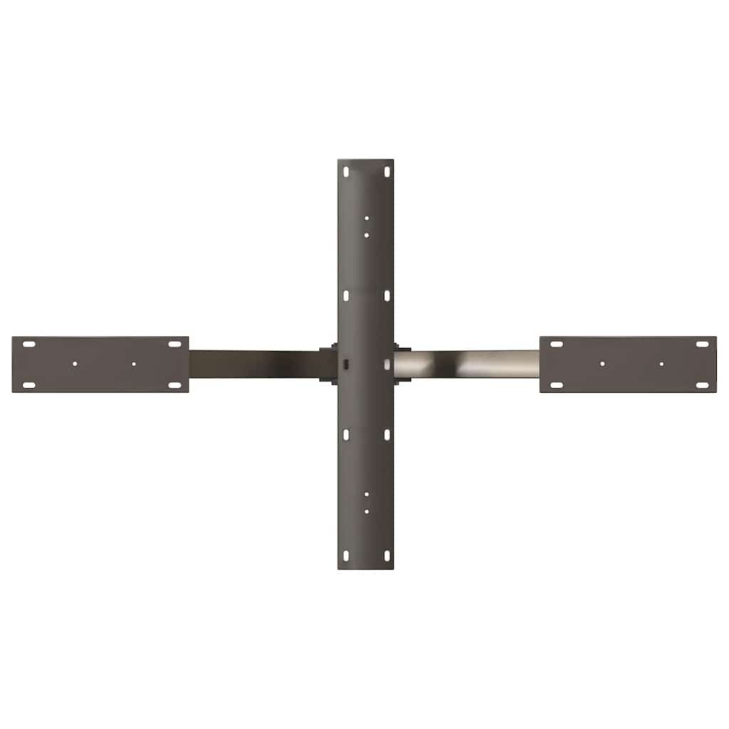 Salongbordben edderkoppformet svart 98x58x(42-43) cm stål