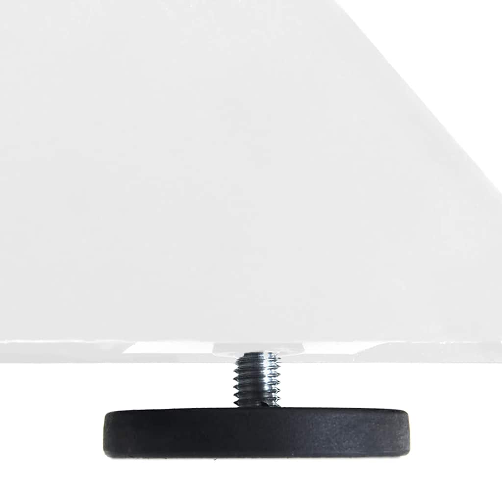 Spisebordben edderkoppformet hvit 120x68x(72-73) cm stål