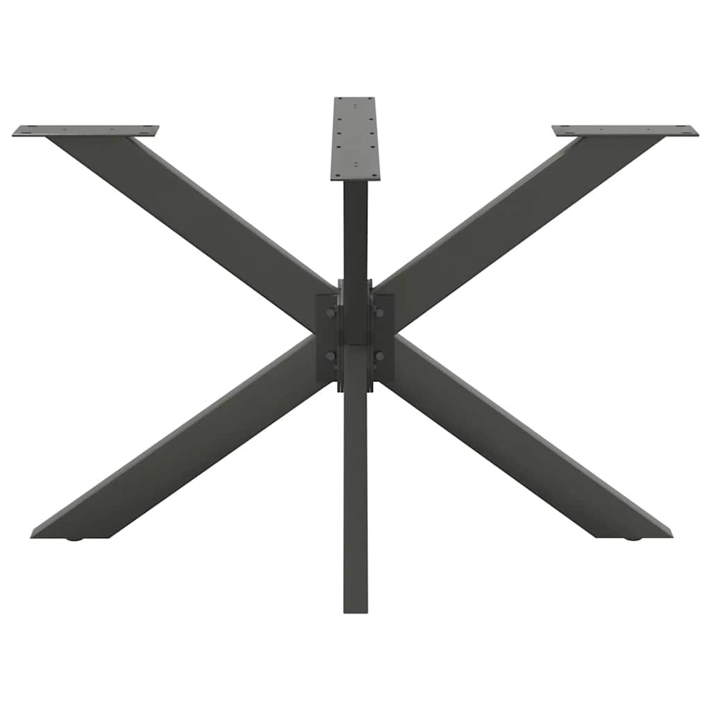 Spisebordben edderkoppformet antrasitt 120x68x(72-73) cm stål
