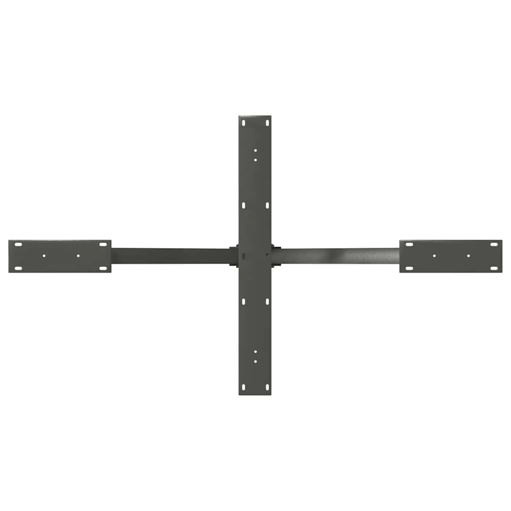 Spisebordben edderkoppformet antrasitt 120x68x(72-73) cm stål