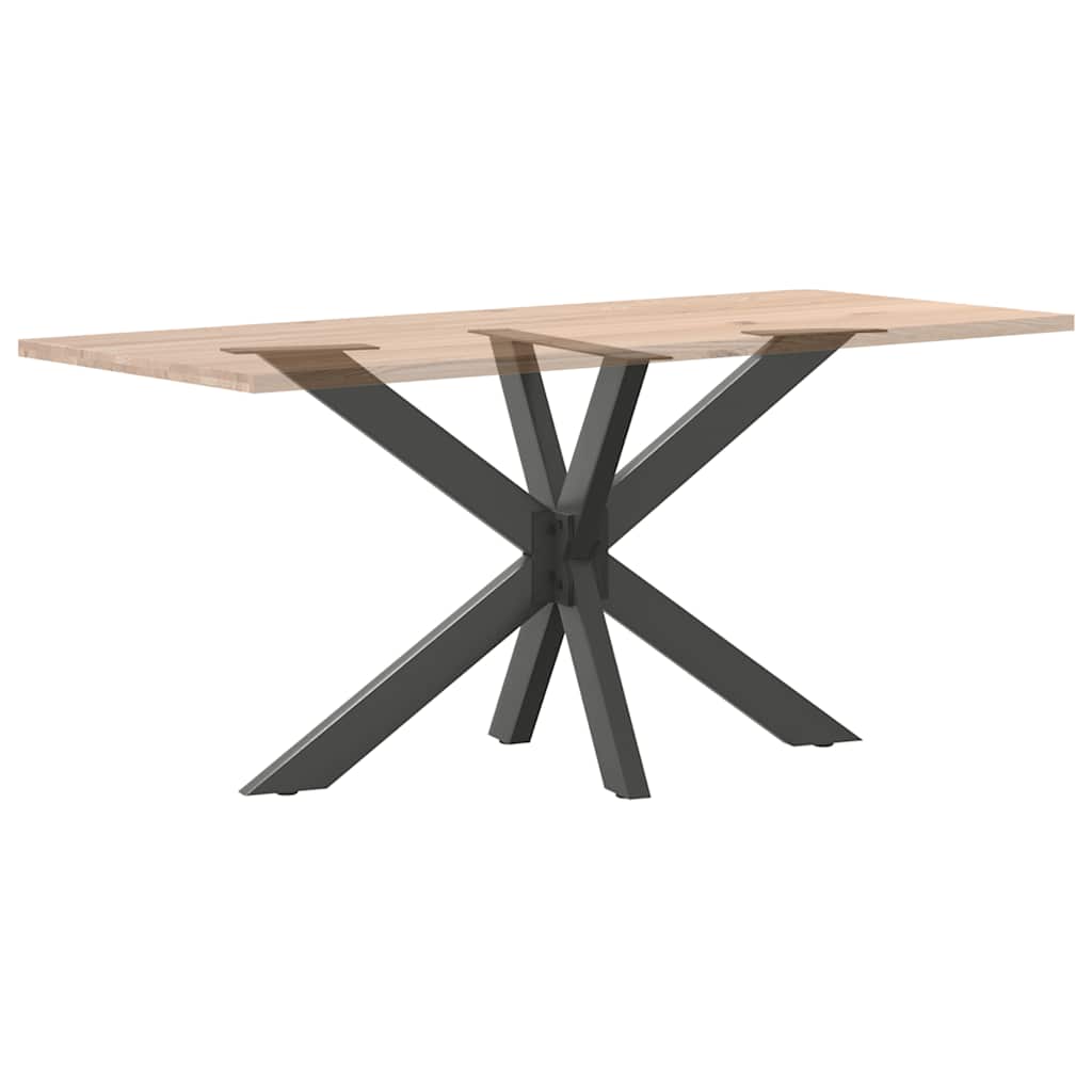 Spisebordben edderkoppformet antrasitt 120x68x(72-73) cm stål