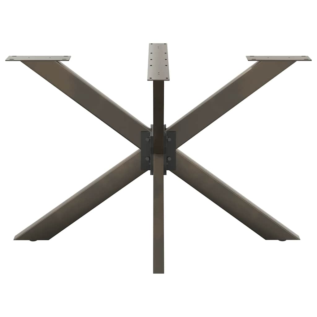 Spisebordben edderkoppformet svart 120x68x(72-73) cm stål