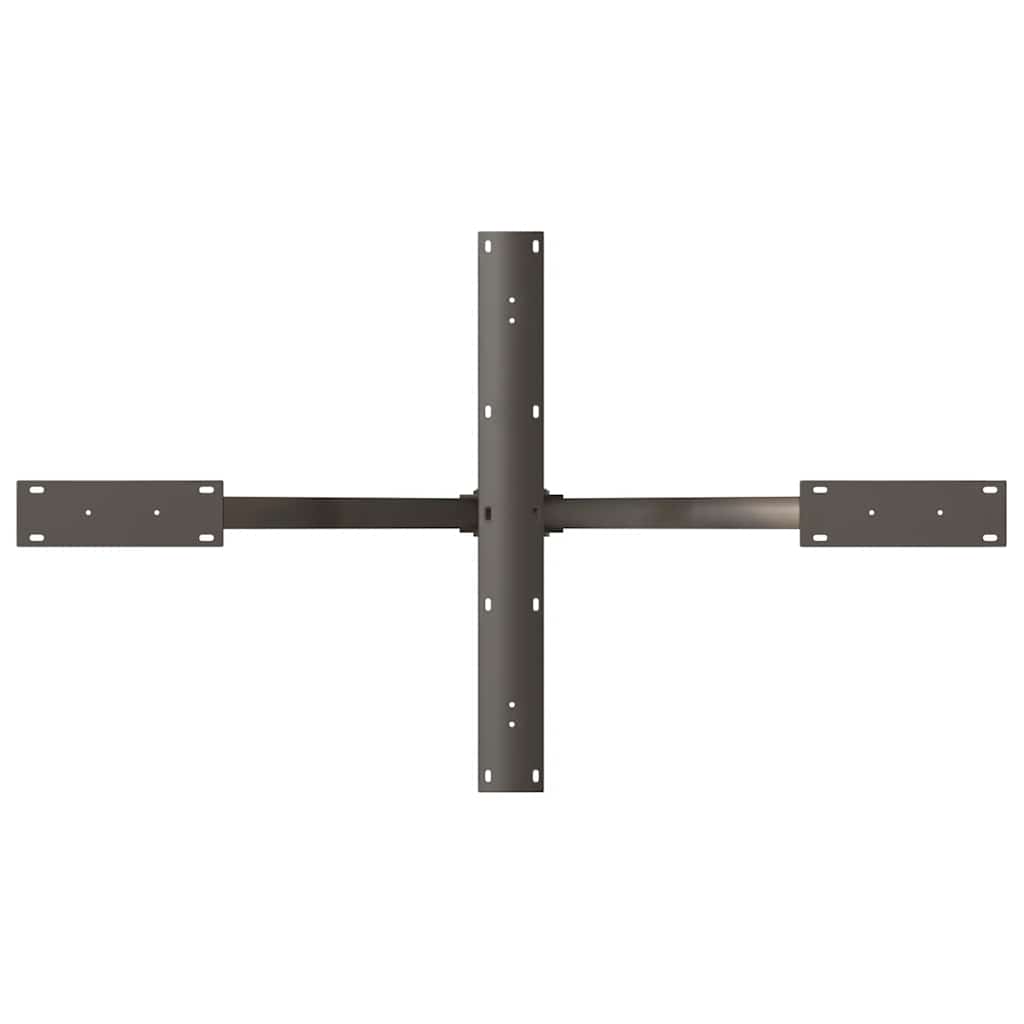 Spisebordben edderkoppformet svart 120x68x(72-73) cm stål