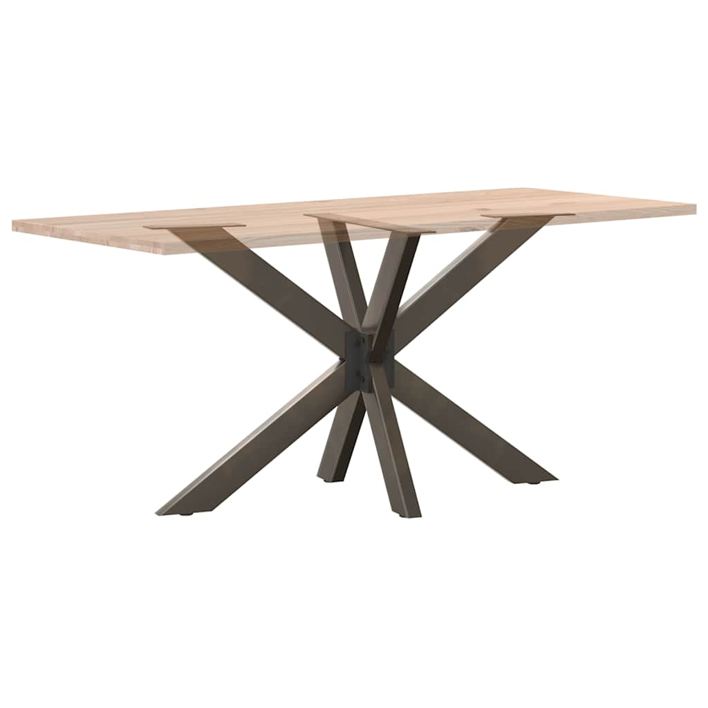 Spisebordben edderkoppformet svart 120x68x(72-73) cm stål