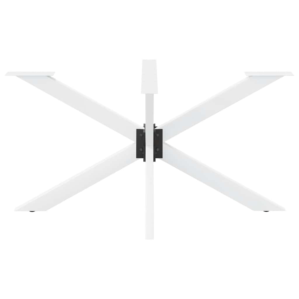 Spisebordben edderkoppformet hvit 150x78x(72-73) cm stål