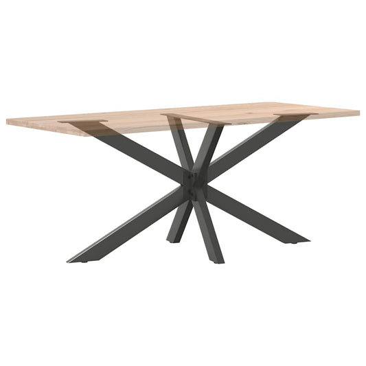 Spisebordben edderkoppformet antrasitt 150x78x(72-73) cm stål