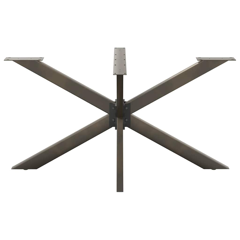 Spisebordben edderkoppformet svart 150x78x(72-73) cm stål