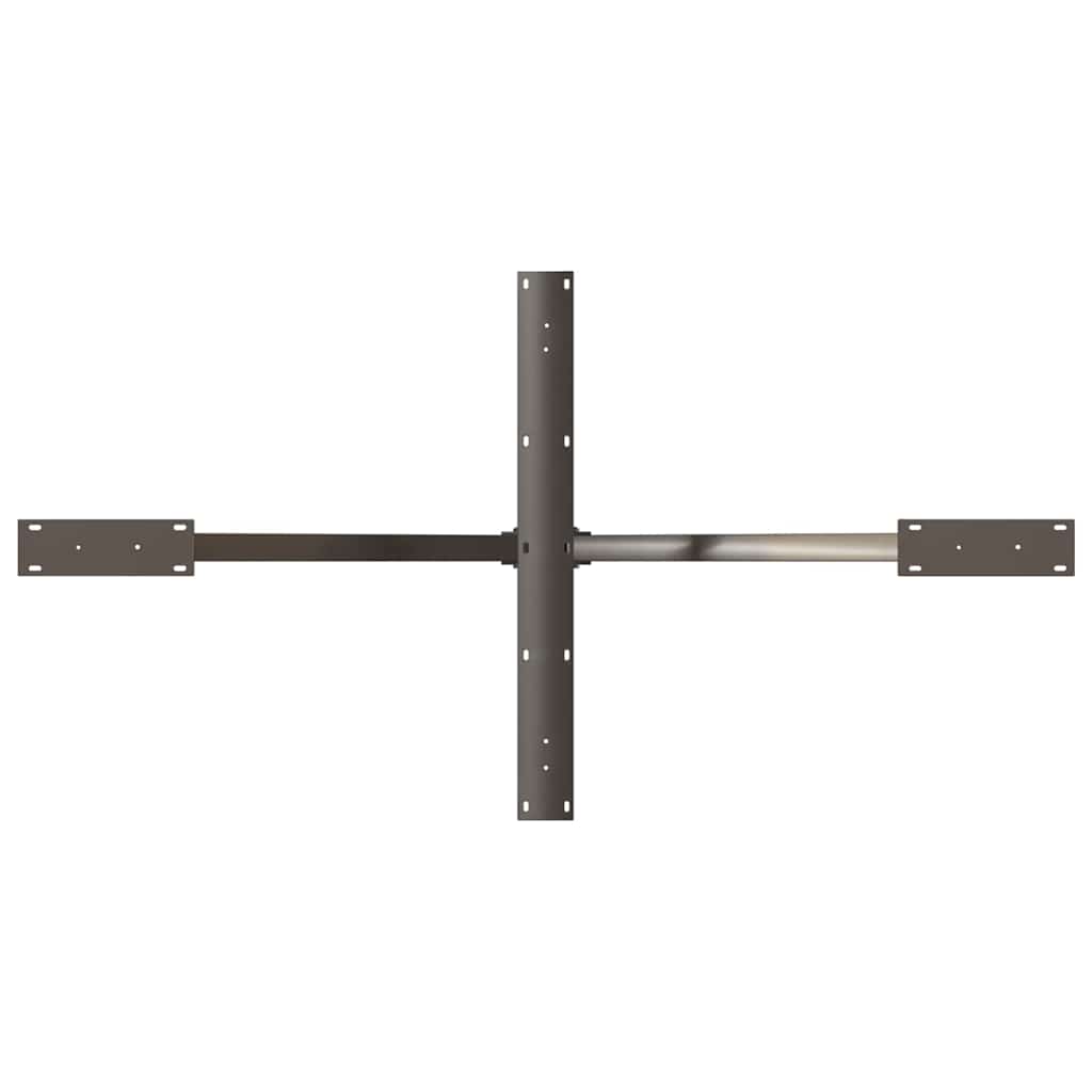 Spisebordben edderkoppformet svart 150x78x(72-73) cm stål
