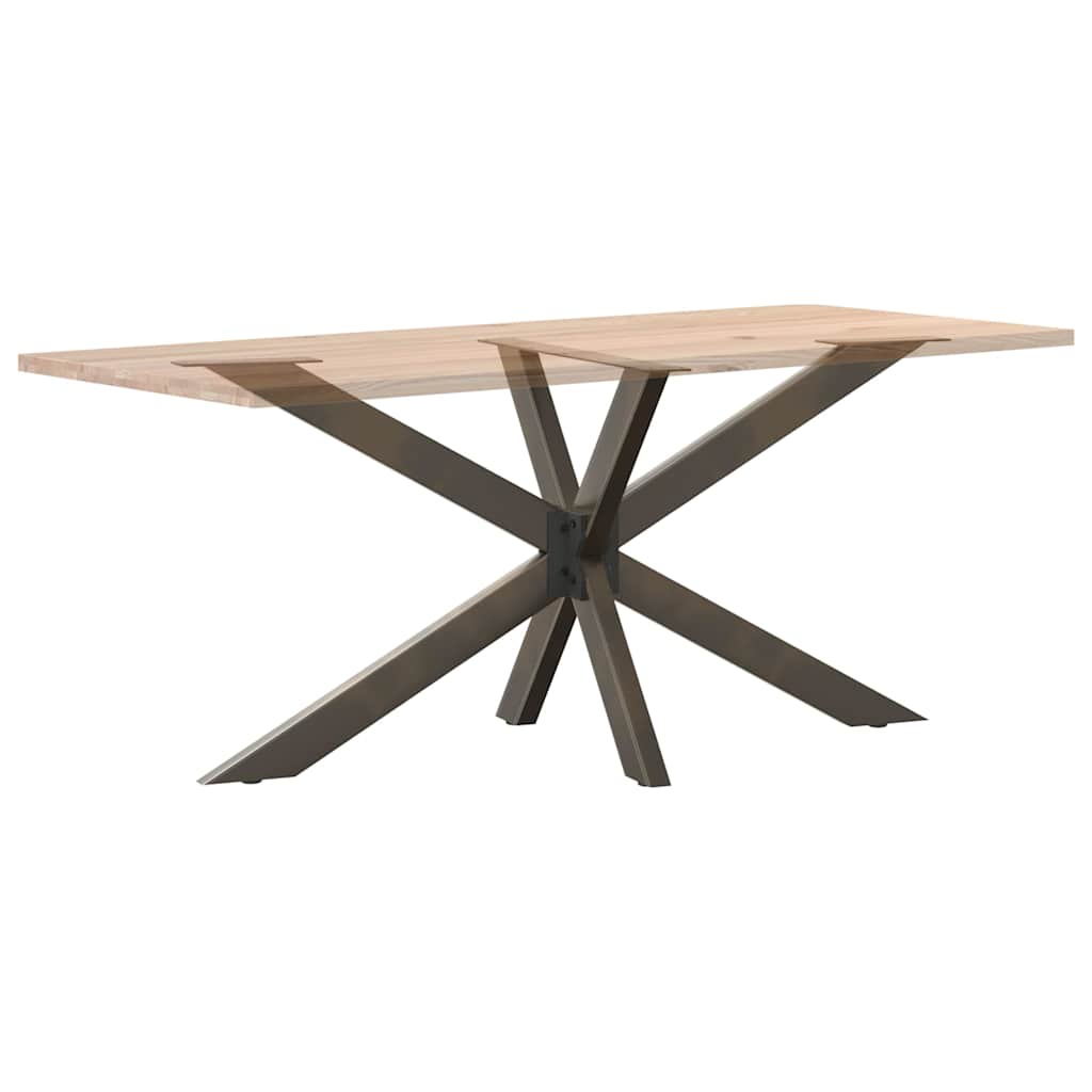 Spisebordben edderkoppformet svart 150x78x(72-73) cm stål