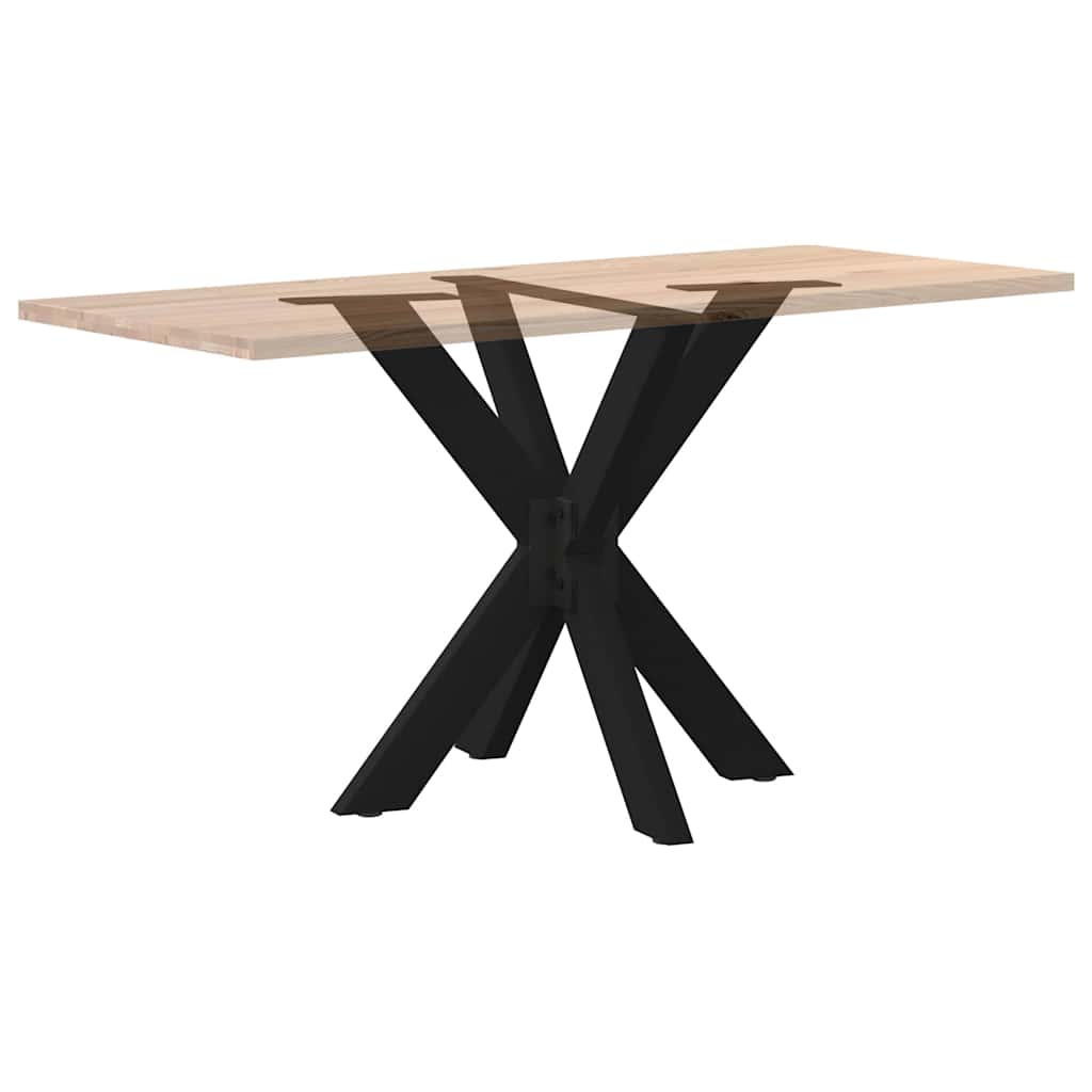 Spisebordben edderkoppformet svart 85x85x(72-73) cm stål