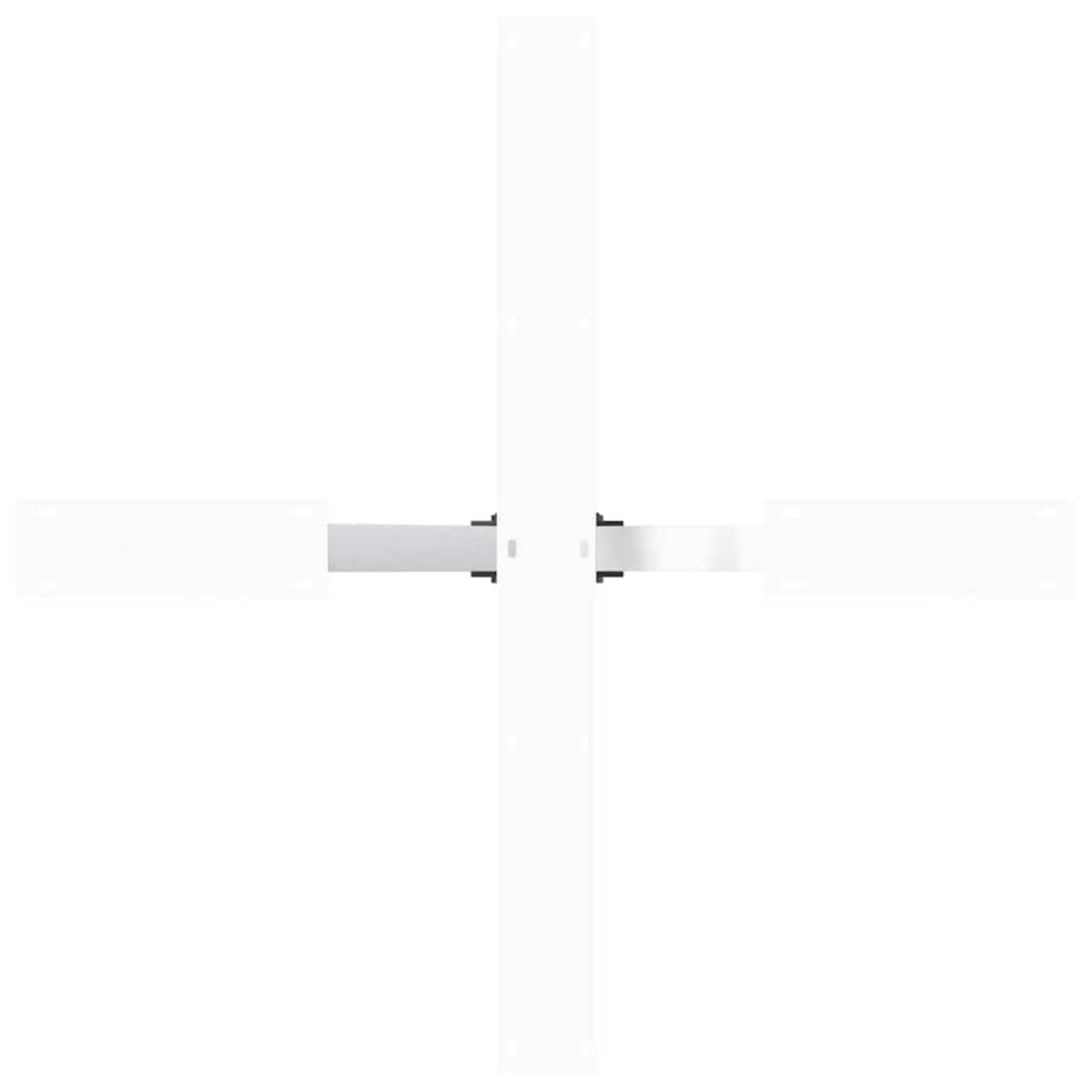 Spisebordben edderkoppformet hvit 85x85x(72-73) cm stål