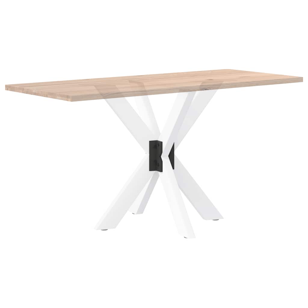 Spisebordben edderkoppformet hvit 85x85x(72-73) cm stål