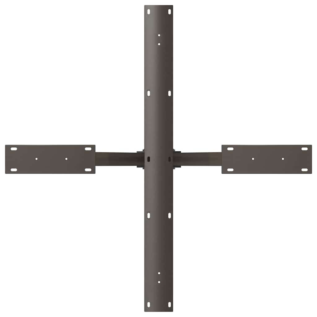 Spisebordben edderkoppformet svart 85x85x(72-73) cm stål